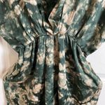 Collective Concepts  women’s Green and Cream Tie-Dye Dress size medium Photo 4