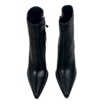 Mango Pointed Toe Block Heel Ankle Boots Black Size 37/ 6.5 Photo 4