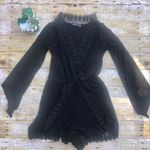 Boohoo Black Lace Stretch Romper Photo 6