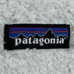 Patagonia  Las Gatos Women Size M Cream White Fur 1/4 Zip Sherpa Pullover Photo 3