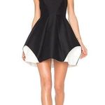 Halston Heritage  Dress - Size 10 Sculptural Fit & Flare Dress  Black & Cream Photo 10