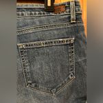 Paige  Jimmy Jimmy Short Distressed Raw Cuffed Hem Blue Denim Shorts Size‎ 28 Photo 8