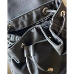 Coach Vintage Black Nylon Mini Backpack Leather Cargo Backpack Travel Photo 13