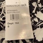 Bobeau NWT black & off white tank dressy top with knot tie Photo 10