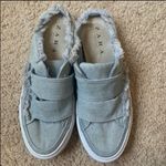 ZARA blue denim distressed sneakers Photo 2