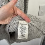 Babaton  Erickson Turtleneck Wool Cashmere Cable Knit Sweater Grey Womens Medium Photo 5