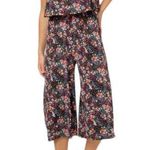 Leota  Skyler Cropped in Confetti Floral Purple Jumpsuit w/ Tags, Small Photo 0