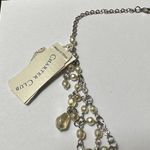 Charter Club  Clear Rhinestone Silver Tone Necklace NWT Evening / Party / Bridal Photo 9