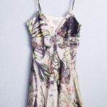 Karen Millen Vintage  Floral Bias Abstract Silk Embellished Mini Dress Photo 0