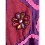 KATHMANDU IMPORTS Nepal 100% Cotton Embroidered Mini Dress Purple Suns S/M Size undefined Photo 9