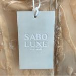 Sabo Skirt NWT Sabo Luxe Tan Sahana Drape Mini Dress Photo 8