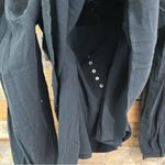 Madewell  Eyelet Trim Twin Set Top in Black Size Large NWT Photo 5