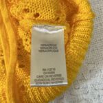 Simply Noelle  Yellow Short Sleeve‎ Crochet Style Sweater Size Large Photo 5