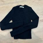 ZARA Black  ribbed long sleeve Photo 0