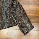 Chico's  Tapestry Jacket Womens Size Large‎ Paisley Open Front Long Sleeve Wool Photo 2