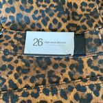 7 For All Mankind NWT Leopard-Print High-Rise Slim-Fit Kick Flare Jeans Photo 9