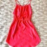 American Eagle  Neon Bright Pink Strappy Mini Dress Sz XXS Photo 0