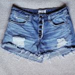 We The Free  Blue Jean Shorts Distressed Frayed Hem Size28 Photo 2