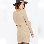 Urban Outfitters Silence + Noise  Camel Natural Surplice-back Sweater Dress Photo 1