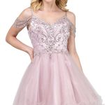 Dancing Queen Blush pink fit & flare dress Photo 1