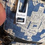 Botkier  Blue Denim & White Cross Stitch Crossbody Trigger Purse Photo 3