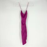 Just Quella Bodycon Mini Dress Spaghetti Straps Fuschia US 12-14 Photo 1