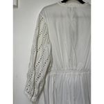 Something Navy Women's Size XXL Long Sleeve Dress White Eyelet Cinch Waist NWT Photo 9