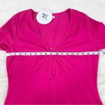 Princess Polly New Hot Pink Low Cut Long Sleeve Bodycon Mini Dress Sexy Size 12 Photo 10
