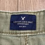 American Eagle  Green‎ Hi-rise Button-Fly Cut-Off Jean Shorts Size 6 Photo 6