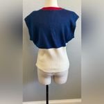 Vintage Parkley‎ Knit Falcon Sweater Vest Size Medium/Large Blue Photo 3