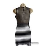 Womens Cocktail Party Mini Dress Navy White stripe size Small NWT Blue Photo 1