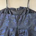 Vtg Dress HOCO Vampy Whimsigoth Evening Dark Romantic Addams Wednesday Grunge M Blue Size 6 Photo 11