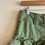 Urban Outfitters Raven Linen Pleated Mini Skirt in Green S Photo 4