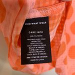 Who What Wear  Pink Orange Polka Dot Blouse Sz Small Photo 6