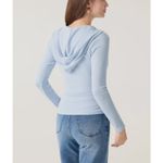 OGL Surplice Ruched Pullover Hoodie Baby Blue Size 2XL NWT Wrap Top Work Office Photo 8