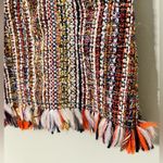 Maeve  by Anthropologie size 10 tweed pencil skirt lined fringed hem zips up back Photo 2