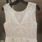 BCBGMAXAZRIA 💕💕 Charlee Asymmetrical Tiered Lace Dress ~ Ivory 10 NWT Photo 7