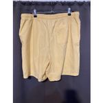 Classic Elements Yellow Stripe Polo Shirt & Shorts Set, Women's XL, Summer Photo 8