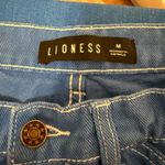LIONESS EUC Blue Miami Vice Cargo Jeans with Frayed Hem Photo 5