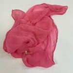 Bubblegum Pink Vintage Symphony Silk Scarf Photo 3