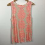 Lucky Brand  Printed Linen Blend Tank Top Size Large Photo 3
