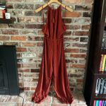 Anthropologie Elevenses  Orange Jumpsuit, S Photo 7