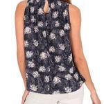 Joie  Baltic Print Sleeveless Smocked Blouse | Gray/Black | Size XL | NWOT Photo 1