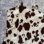 Cow Print Mini Dress Brown Size L Photo 2