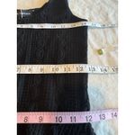 W. by Wantable Womens Dress Sz Medium Black Fit & Flared Textured Boho Bohemian Photo 9