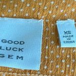 Good Luck Gem  Yellow Polka Dot Top Photo 3