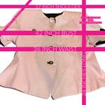 VINTAGE 1990'S KASPER A.S.L. LIGHT PINK & NAVY BLUE SHORT SLEEVE BLAZER (L) Size L Photo 11