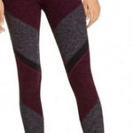 Alo Yoga  Women's Burgundy and Gray Leggings 🍷 Photo 0