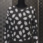 No Boundaries Black Owl Pattern Sweater Photo 0