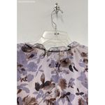 Simply Vera‎ Wang Purple Floral Short Sleeve Dress Women Photo 3